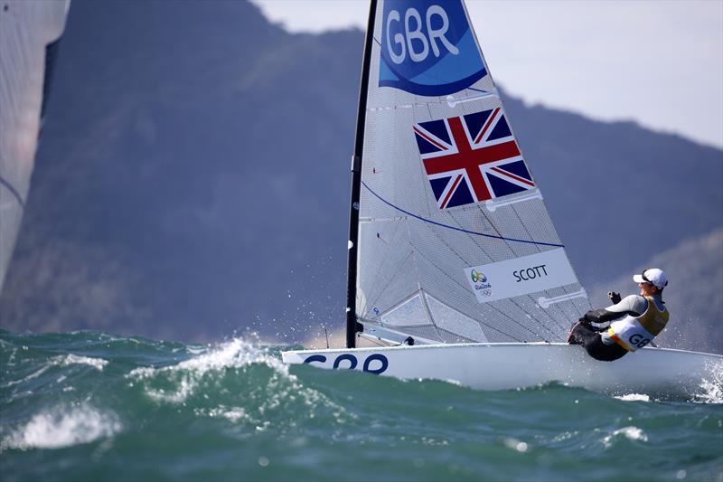 Giles Scott on day 4 of the Rio 2016 Olympic Sailing Competition - photo © Richard Langdon / Ocean Images