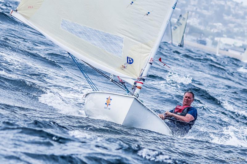 Out on the water ahead of the 2017 Finn World Masters in Barbados - photo © Claire ADB