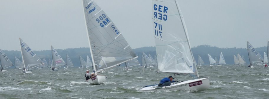 Racing on the final day of the Finn World Masters photo copyright Claire Allain des Beauvais taken at  and featuring the Finn class