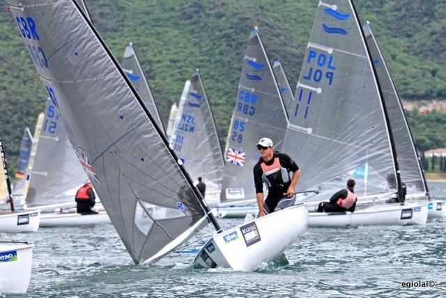 Garda Trentino Olympic Week day 4 photo copyright Elena Giolai taken at Vela Garda Trentino and featuring the Finn class