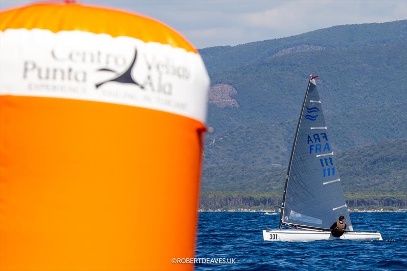 Valerian Lebrun, FRA, on the final day of the 2024 Finn World Masters - photo © Robert Deaves