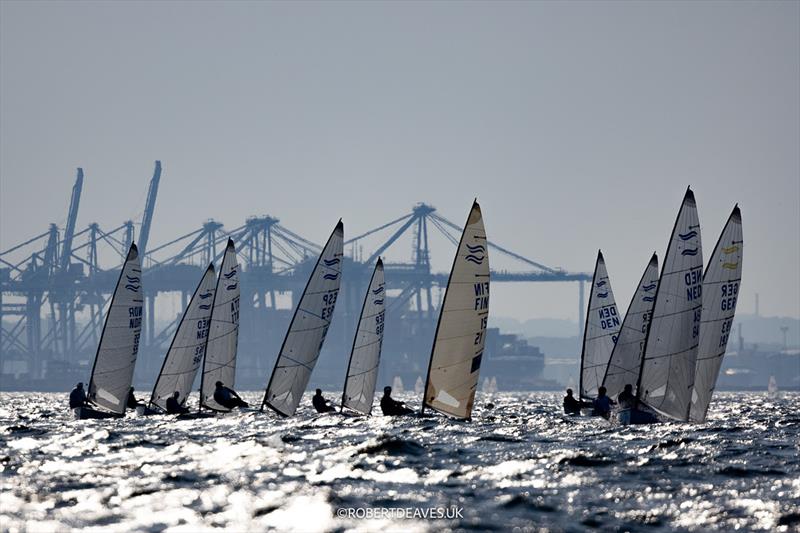 Late sailing day on day 3 of the 2024 Finn Gold Cup - photo © Robert Deaves / www.robertdeaves.uk