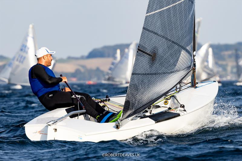 Allesandro Marega, ITA on day 3 of the 2024 Finn Gold Cup - photo © Robert Deaves / www.robertdeaves.uk