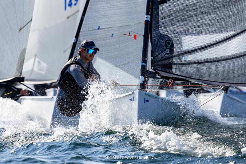 Jack Eickmeyer, AUS on day 4 of the 2024 Finn Gold Cup photo copyright Robert Deaves / www.robertdeaves.uk taken at Sailing Aarhus and featuring the Finn class