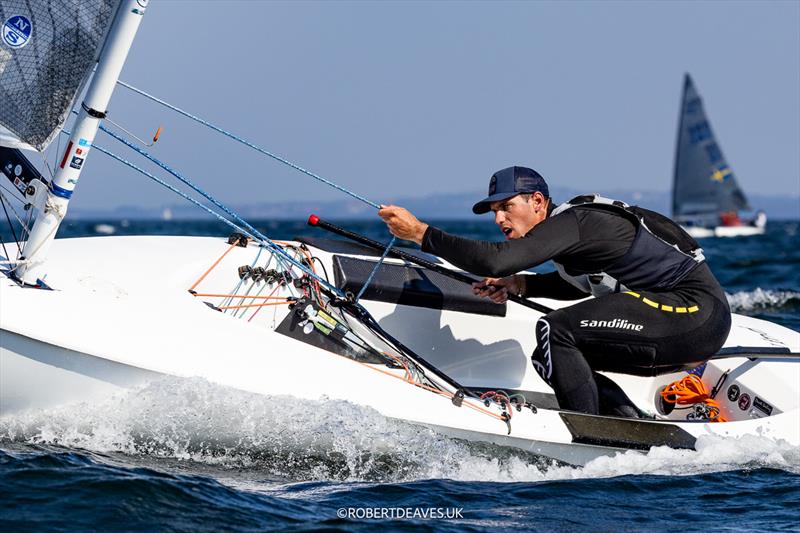 Doma Nemeth, HUN (U23) on day 4 of the 2024 Finn Gold Cup - photo © Robert Deaves / www.robertdeaves.uk