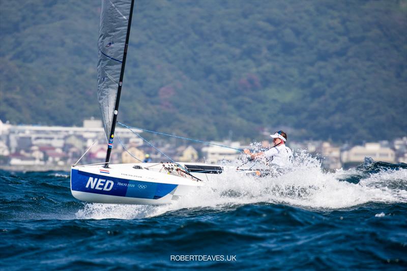 Nicholas Heiner (NED) at the Tokyo 2020 Olympic Sailing Competition - photo © Robert Deaves