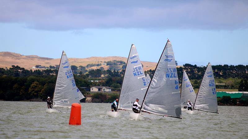 Nats Mark leads the charge - Burnsco Finn Nationals and North Island Championship Regattas photo copyright SailLens Photography taken at Waiuku Yacht Club and featuring the Finn class