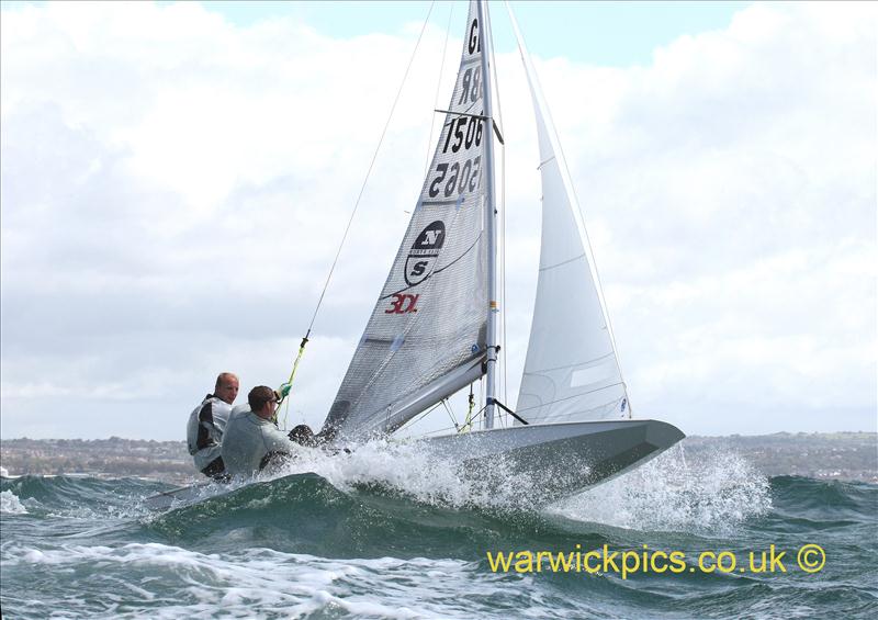 High winds for the Fireballs at Shoreham photo copyright Warwick Baker / www.warwickpics.com taken at Shoreham Sailing Club and featuring the Fireball class