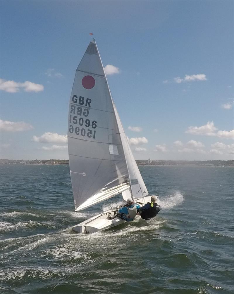 Adam Whitehouse and Mike Hanson during the Whitstable YC Club Championship photo copyright Steve Gray taken at Whitstable Yacht Club and featuring the Fireball class