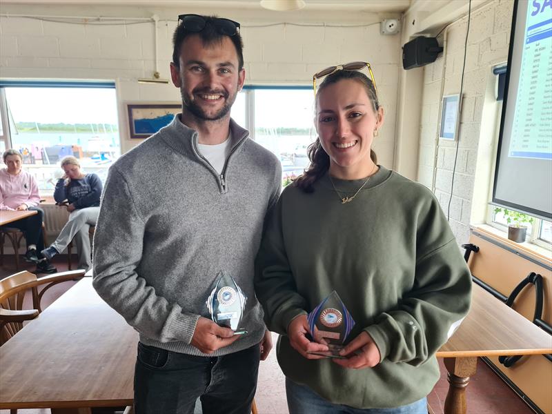 Josh Porter and Cara McDowell finish 2nd overall in the Irish Fireball Championship at Galway Bay photo copyright Frank Miller taken at Galway Bay Sailing Club and featuring the Fireball class