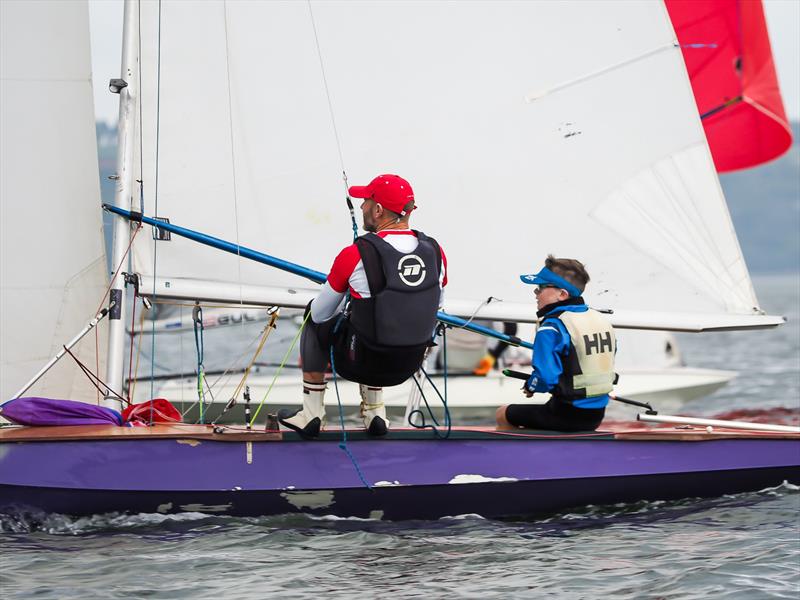 Ronan Kenneally crewing for his son Oliver on Sunday during the Fireball Irish Nationals at Crosshaven photo copyright Robert Bateman taken at Royal Cork Yacht Club and featuring the Fireball class