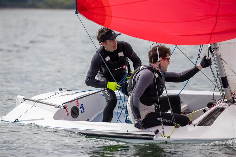 Barry McCartin and crew Conor Kinsella win the Fireball Irish Nationals at Crosshaven photo copyright Robert Bateman taken at Royal Cork Yacht Club and featuring the Fireball class