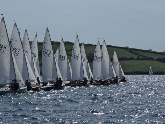 32 boats for the Firefly South West Championships at Restronguet photo copyright John Hurst taken at Restronguet Sailing Club and featuring the Firefly class