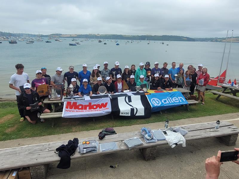 Firefly Nationals at Restronguet - All the Nationals Prize Winners photo copyright Frances Davison taken at Restronguet Sailing Club and featuring the Firefly class