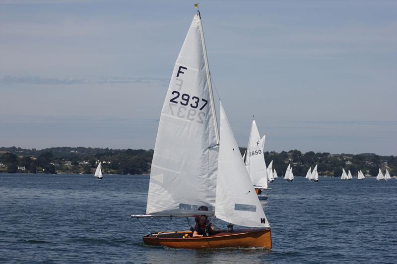 Firefly Nationals at Restronguet - Chris Kameen and Jenny Johnson on the way to victory photo copyright Frances Davison taken at Restronguet Sailing Club and featuring the Firefly class