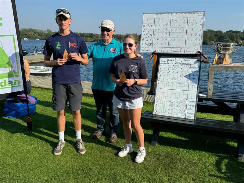 Broads Area Champion Club Ramuz Trophy - Runners-up from Beccles Amateur Sailing Club, Sam Johnson (l)  &  Freya Welham (r) photo copyright Brian Wilkins taken at Norfolk Broads Yacht Club and featuring the Firefly class