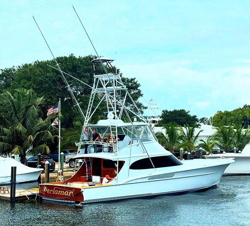 Hull #8 - PERLAMAR finally back where she belongs - photo © Michael Rybovich & Sons