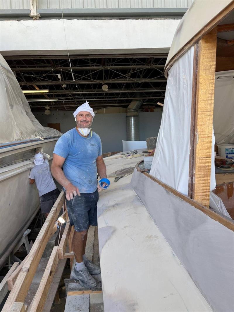 Hull #10 - Bernard fairing foredeck - photo © Michael Rybovich & Sons