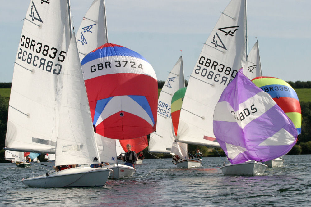 21 boats for the Flying Fifteen open at Notts County photo copyright David Eberlin taken at Notts County Sailing Club and featuring the Flying Fifteen class