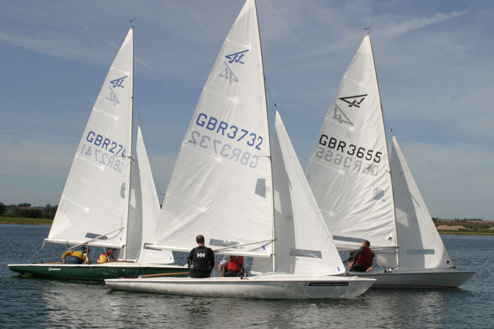 21 boats for the Flying Fifteen open at Notts County photo copyright David Eberlin taken at Notts County Sailing Club and featuring the Flying Fifteen class