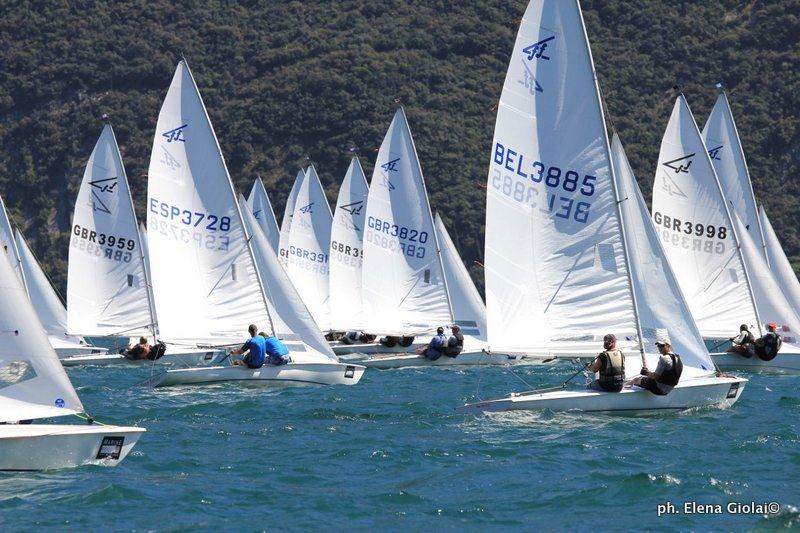 Flying Fifteen Europeans on Lake Garda photo copyright Elena Giolai / Fraglia Vela Riva taken at Fraglia Vela Riva and featuring the Flying Fifteen class