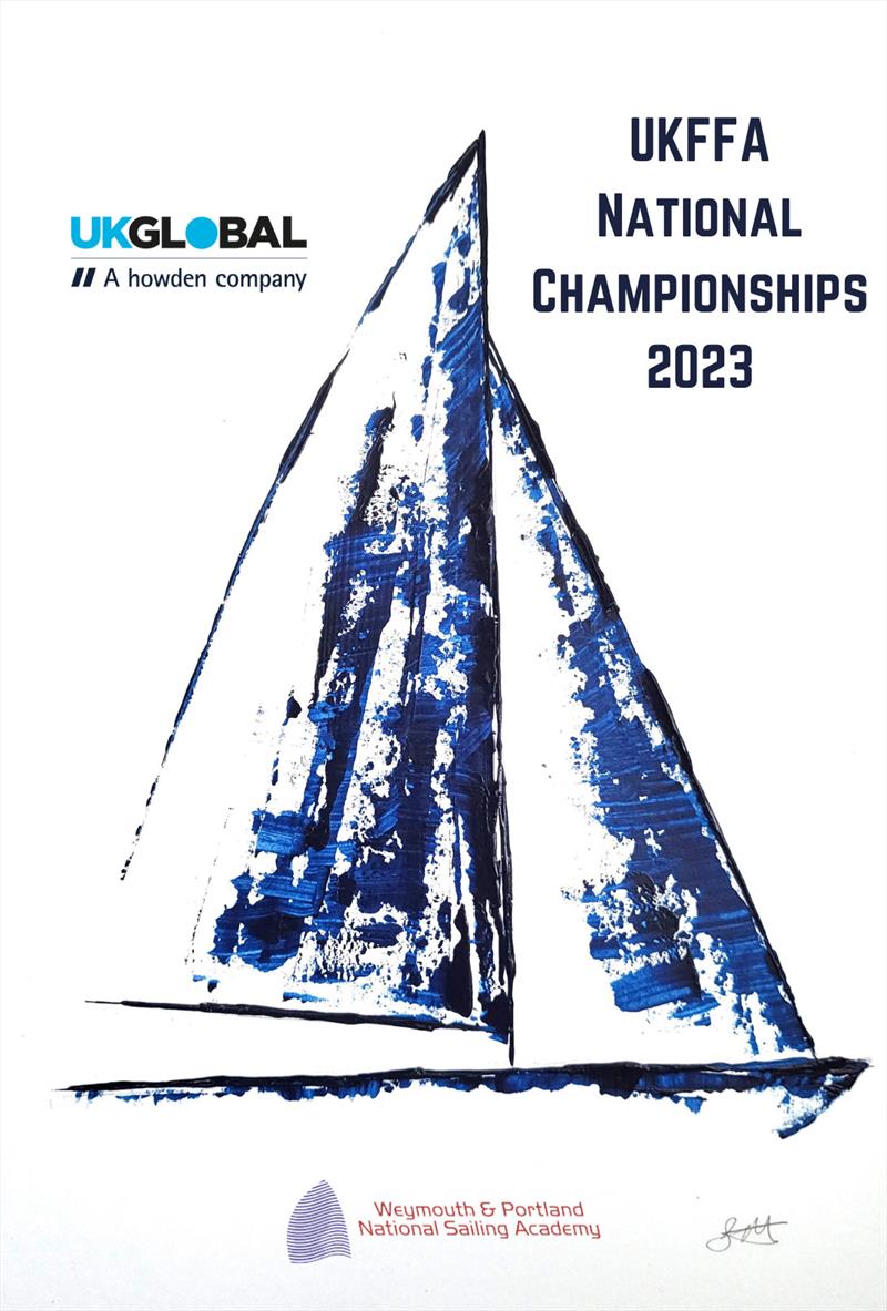 UKFFA National Championships 2023 photo copyright Sarah Hornby Art taken at Weymouth & Portland Sailing Academy and featuring the Flying Fifteen class