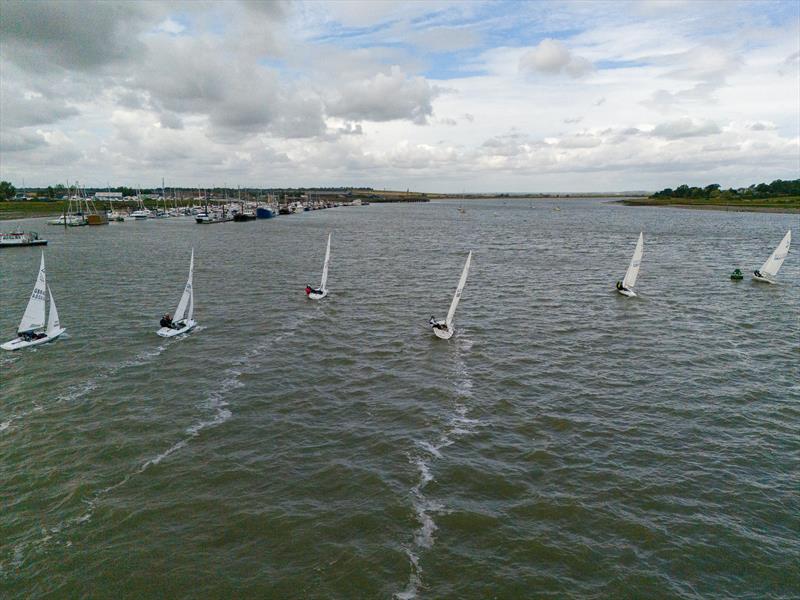 Flying Fifteens sailing on the river Crouch during the Royal Corinthian Yacht Club Flying Fifteen Open - photo © Petru Balau Sports Photography / sports.hub47.com