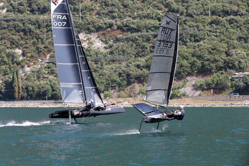 Flying Phantoms at Foiling Week 2015 on Lake Garda photo copyright Alex Udin / Phantom International taken at  and featuring the Flying Phantom class