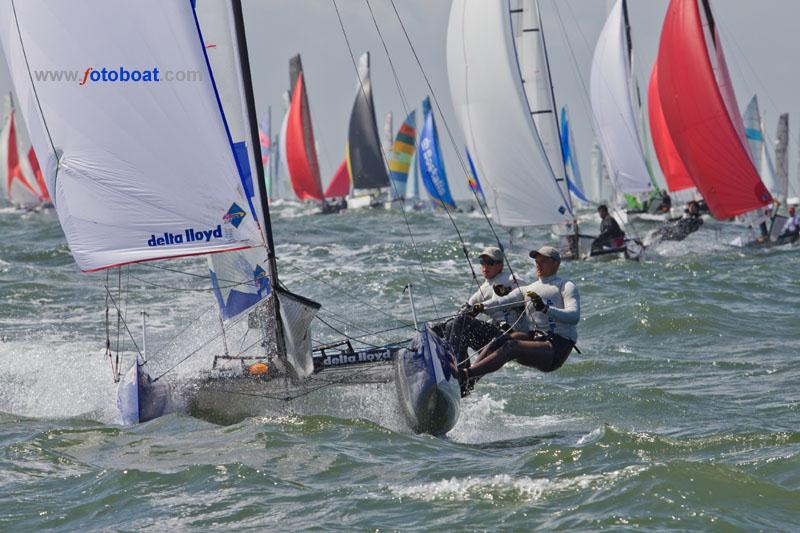 2012 Zwitserleven Round Texel Race photo copyright Martina Barnetova / www.fotoboat.com taken at  and featuring the Formula 18 class