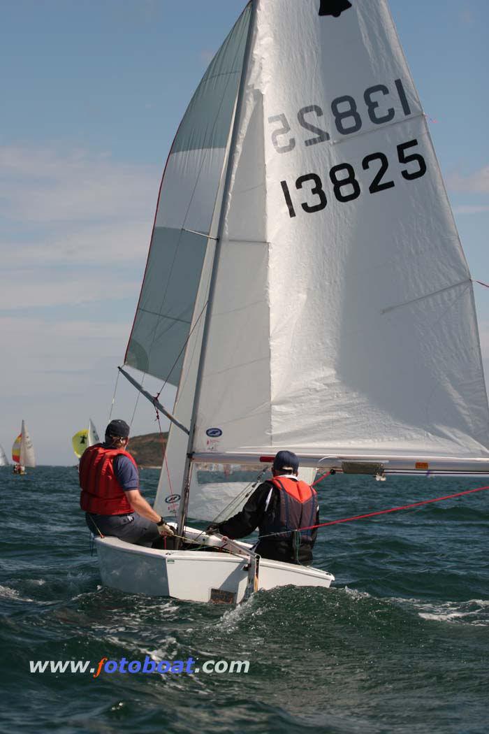 Action from the Anglesey Offshore Dinghy Race photo copyright Elaine Marsh / www.fotoboat.com taken at Red Wharf Bay Sailing Club and featuring the GP14 class