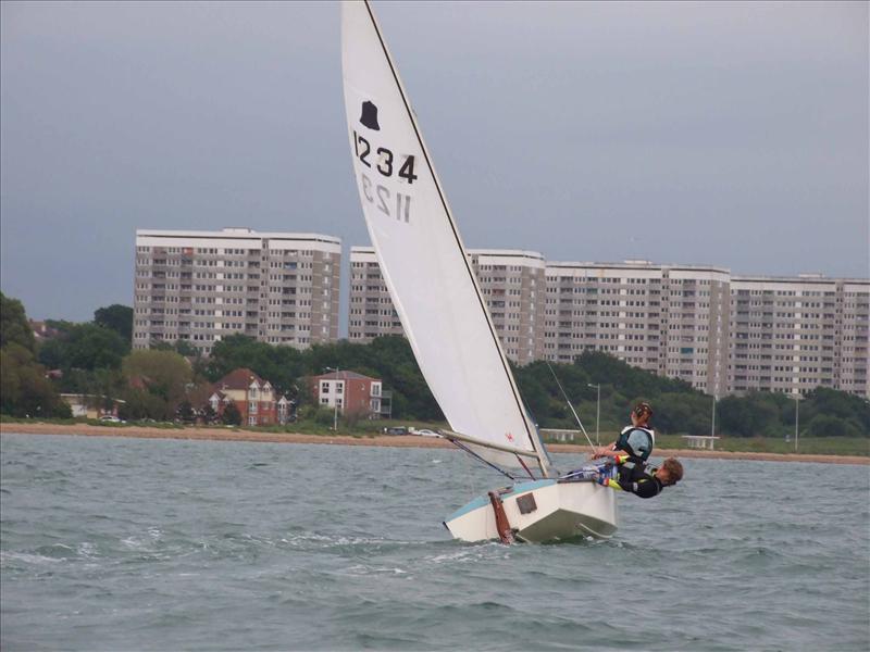 Charlotte Smith races in the SWSA Dinghy Series photo copyright Nigel Smith taken at Southampton Water Sailing Association and featuring the GP14 class