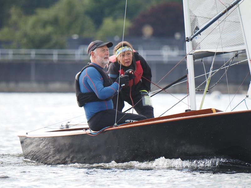 GP14 Masters Championship at Welsh Harp - Sharon and Paul Freeland - photo © Luke Howard, WHSC