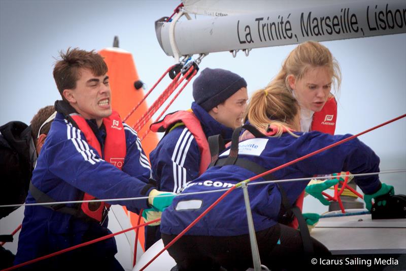 34th Student Yachting World Cup practice day photo copyright Icarus Sailing Media taken at Société des Régates Rochelaises and featuring the Grand Surprise class