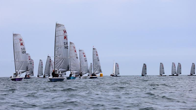 The fleet on day 2 of the Hadron H2 Nationals at Brixham photo copyright Keith Callaghan taken at Brixham Yacht Club and featuring the Hadron H2 class