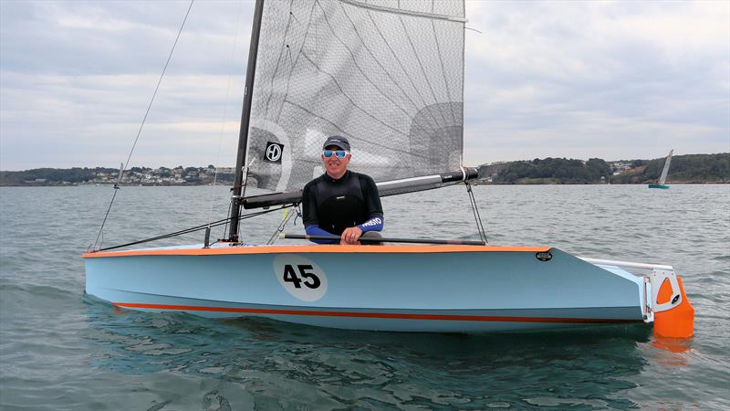 Richard Leftley - winner of the Heavyweights Trophy in the Hadron H2 Nationals at Brixham photo copyright Keith Callaghan taken at Brixham Yacht Club and featuring the Hadron H2 class