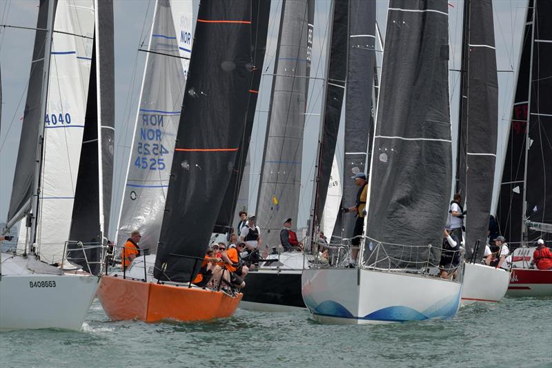 2Farr (orange hull) at the in Advance Half Ton Classic Cup photo copyright Pit De Jonge taken at Koninklijke Yachtclub Nieuwpoort and featuring the Half Tonner class