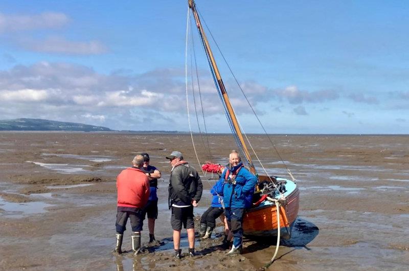 Plenty of mud but no water for Team Hoylake - West Kirby SC Star class Classic Boat Challenge photo copyright Sarah Rees taken at West Kirby Sailing Club and featuring the Hamble Star class