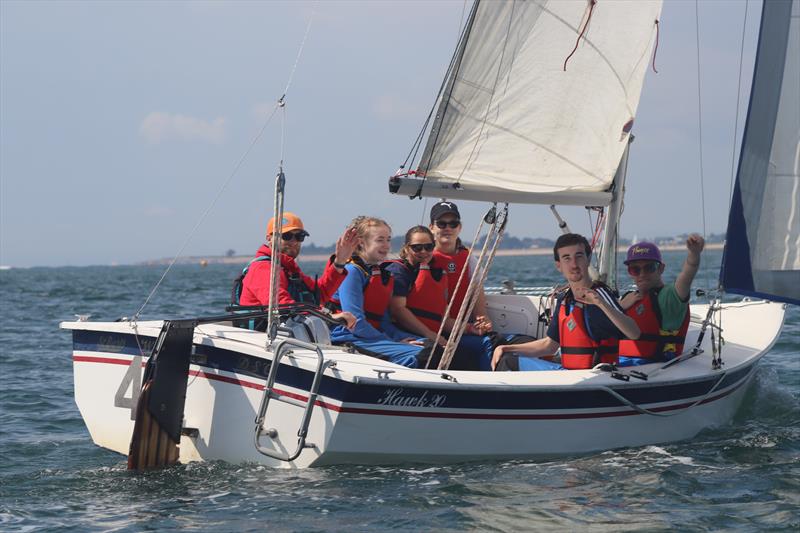 CACT's 2024 Young Helms keelboat sailing programme photo copyright Michaela Robinson taken at  and featuring the Hawk 20 class