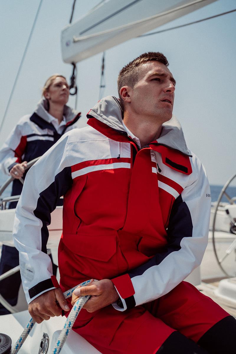 Men's Biscay Jacket - Red photo copyright Henri-Lloyd taken at  and featuring the  class