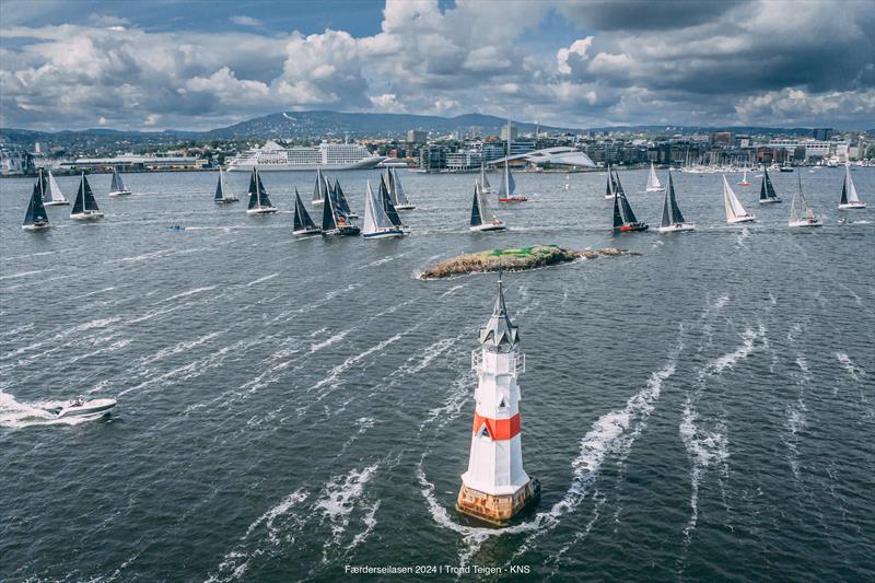 The lighthouse during Færderseilasen 2024, Norway's largest regatta photo copyright Trond Teigen - KNS taken at Kongelig Norsk Seilforening and featuring the  class