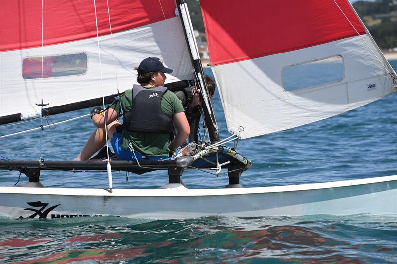 Savills Channel Islands Hobie Cat Championships 2024 photo copyright David Ferguson taken at Royal Channel Islands Yacht Club and featuring the Hobie 16 class