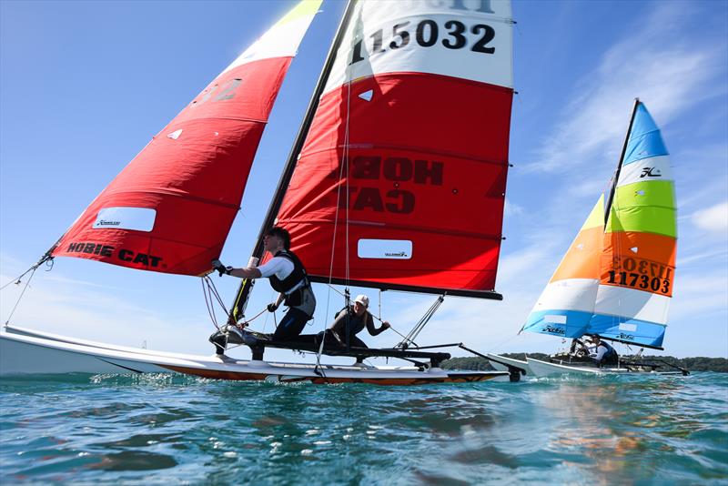 Savills Channel Islands Hobie Cat Championships 2024 photo copyright David Ferguson taken at Royal Channel Islands Yacht Club and featuring the Hobie 16 class