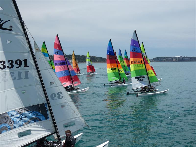 Savills Channel Islands Hobie Cat Championships 2024 photo copyright Elaine Burgis taken at Royal Channel Islands Yacht Club and featuring the Hobie 16 class