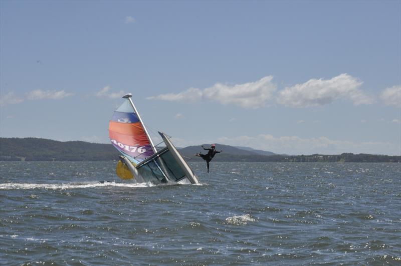 NSW Hobie Cat State Championships on Wallis Lake photo copyright Bruce Andersson taken at Great Lakes Sailing Club and featuring the Hobie 16 class