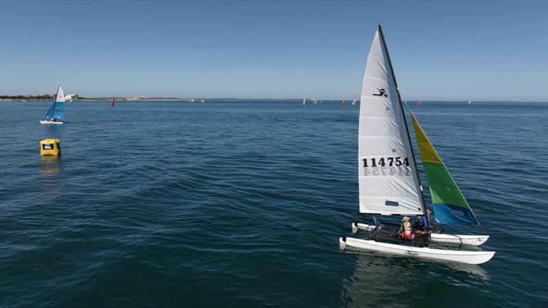 Hill sisters lead the fleet - 49th WA Hobie 16 State Championships - photo © Prodrone Worx