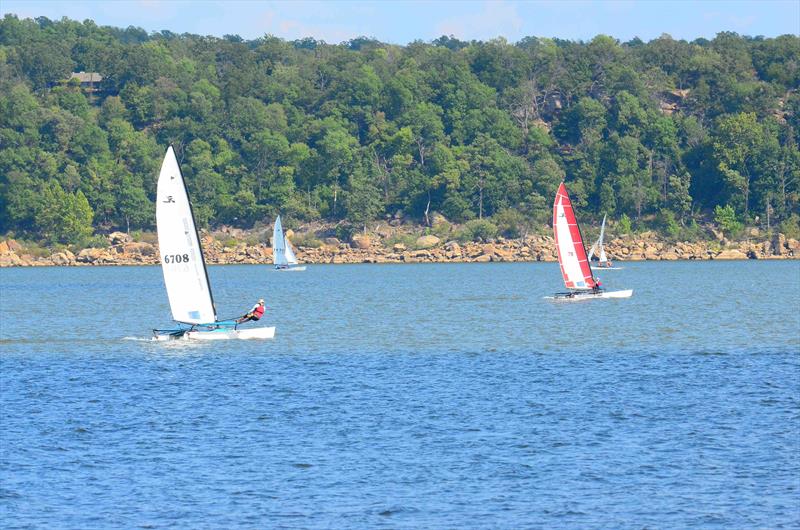 Hobie 17 racecourse action photo copyright the 2024 Hobie 17 and Hobie 18 North American Championships taken at Windycrest Sailing Club and featuring the Hobie 17 class