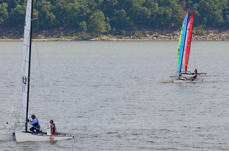 Hobie 18 racecourse action photo copyright the 2024 Hobie 17 and Hobie 18 North American Championships taken at Windycrest Sailing Club and featuring the Hobie 18 class