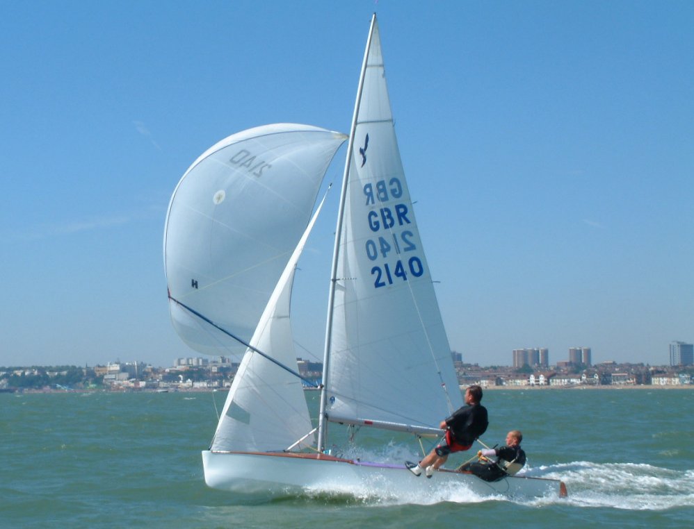 Action from the Thorpe Bay Hornet Open photo copyright Robin Foster-Taylor taken at Thorpe Bay Yacht Club and featuring the Hornet class