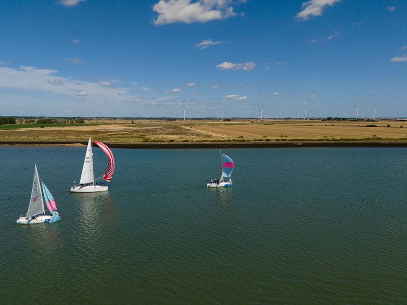 Jack Mills, Outlaw sailing on a chartered Royal Corinthian Yacht Club 707 during the 6th day of Burnham Week 2024 photo copyright Petru Balau Sports Photography / sports.hub47.com taken at Royal Corinthian Yacht Club, Burnham and featuring the 707 class