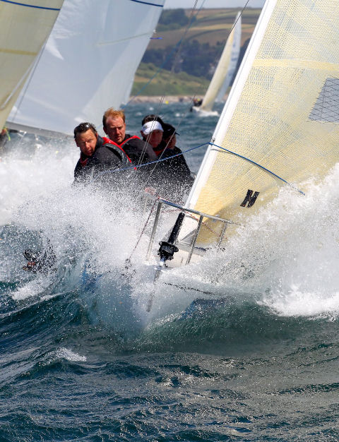 Second overall for Rob Larke at the J80 nationals photo copyright Peter Newton / Digital Images UK taken at Royal Dart Yacht Club and featuring the  class